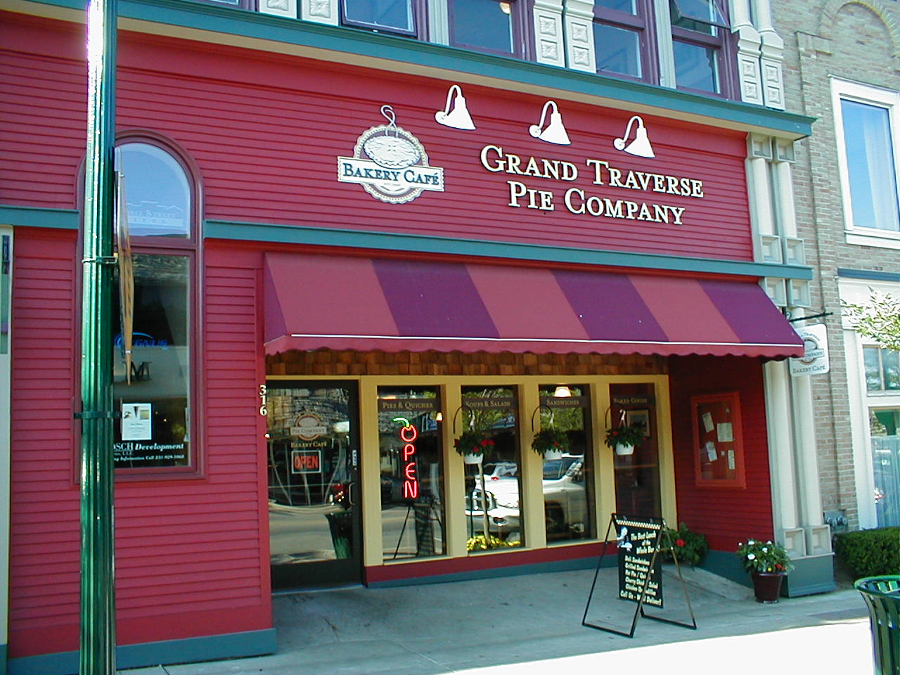 One of them is the Grand Traverse Pie Company. 