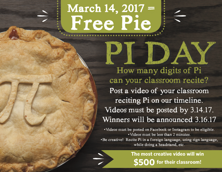 Schools Win Free Pie in GT Pie's Pi Day Video Contest Grand