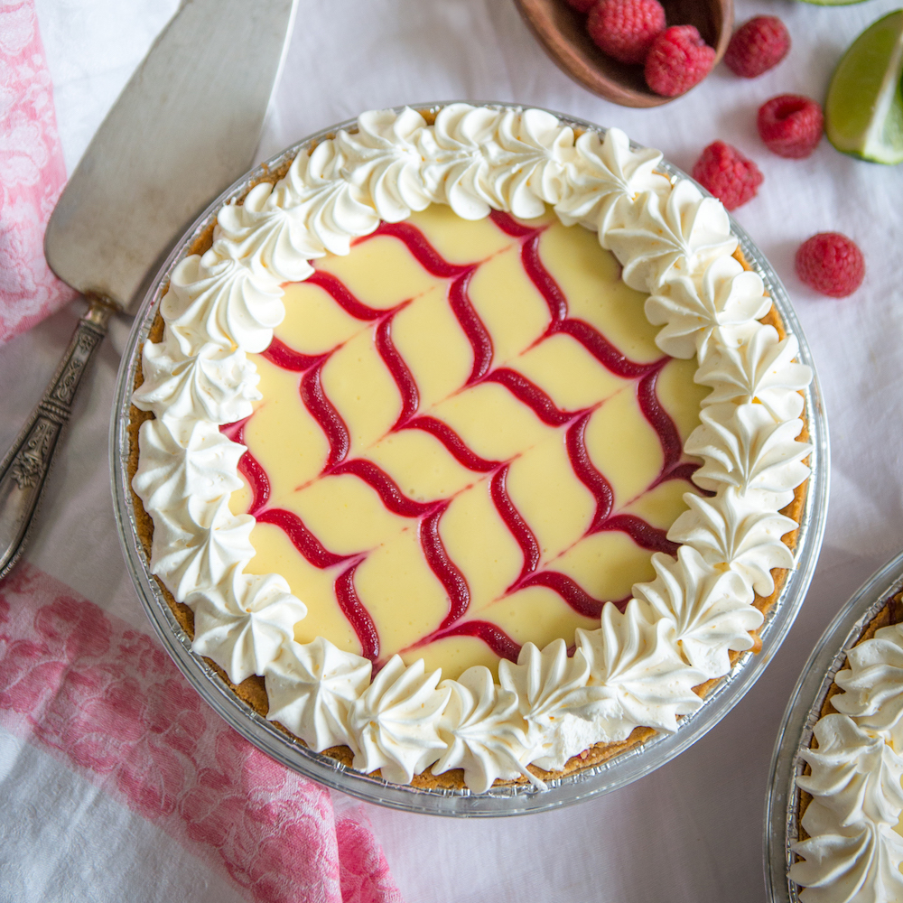 Raspberry Key Lime Pie at Grand Traverse Pie Company