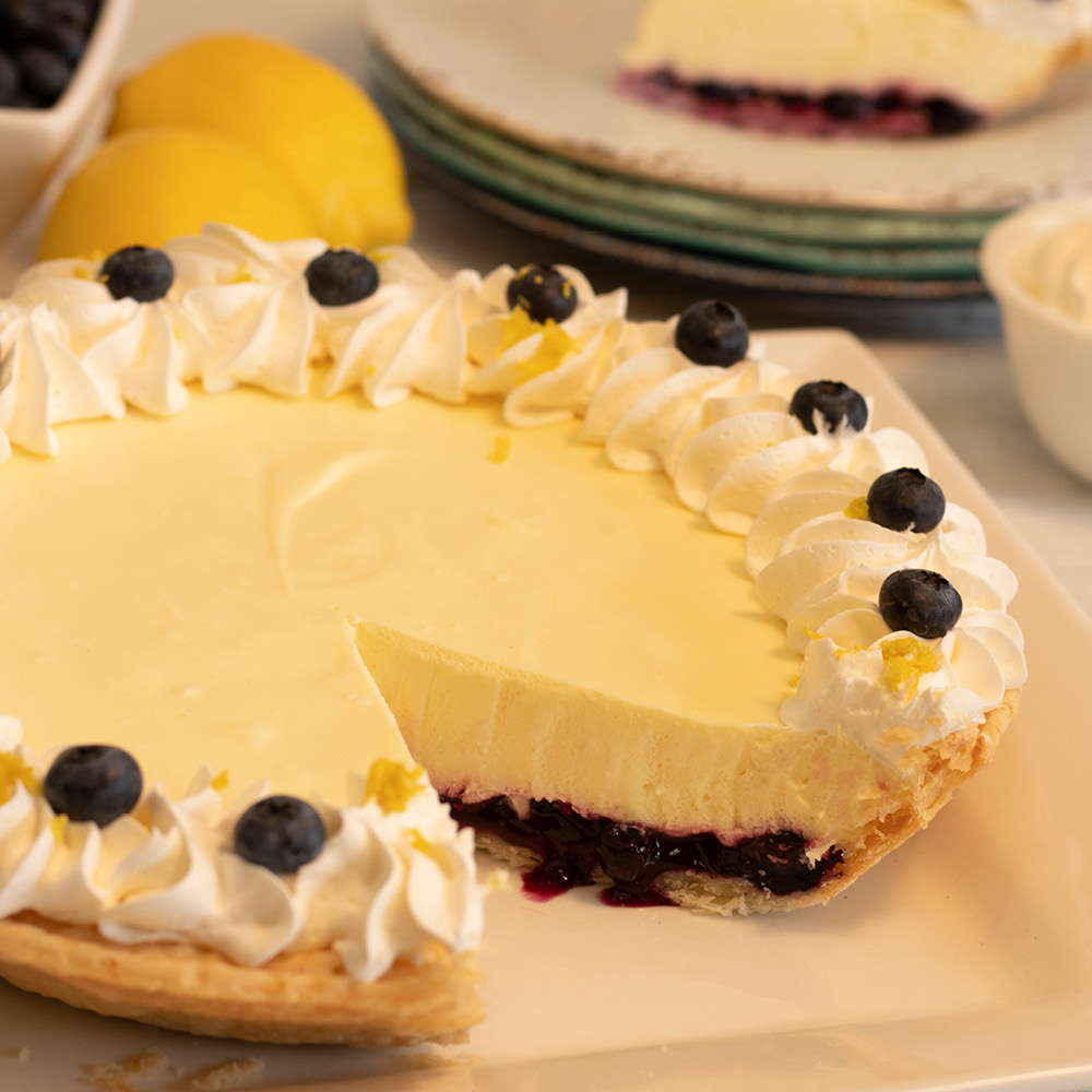 Blueberry Lemon Silk Pie