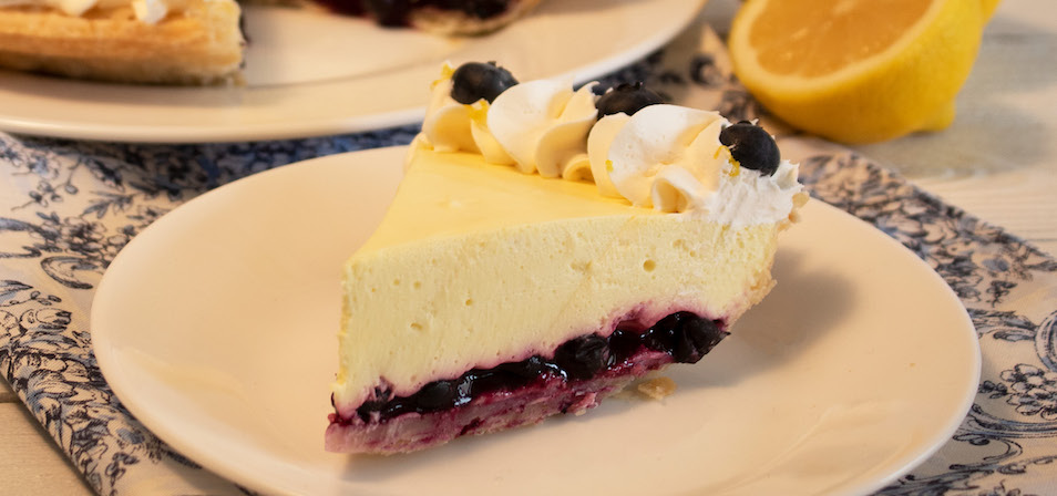 Blueberry Lemon Silk Pie